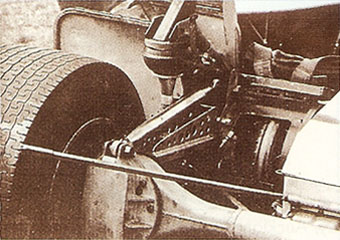 The left rear suspension of The Continental Special