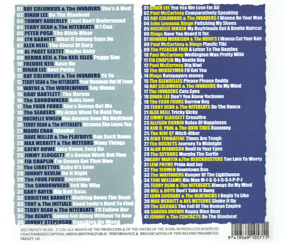 Frenzy Records - Compilation CD 142 featuring "Murphy The Surfie" by The Detours