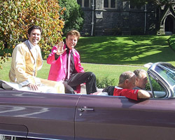 Classic Car Parade on show morning